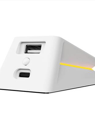 Контактная зарядная база rapoo p5 с подсветкой rgb-иллюзией для мышек бренда rapoo, белая