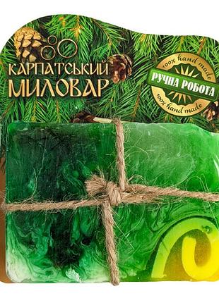 Мыло ручной работы карпатский мыловар еловое 100г (карпатское мыло ручной работы)