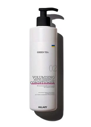 Фитоэссенциальный кондиционер для придания объема green tea hillary green tea volumising phyto-essential conditioner, 500 мл