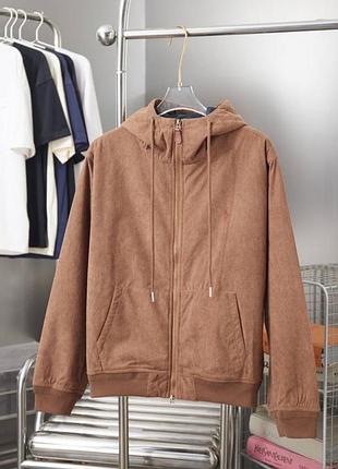 Чоловіча вельветова куртка з капюшоном ralph lauren