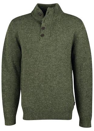 Оригінальний чоловічий светр barbour half zip у благородному оливковому відтінку, розмір l, новий, без слідів носіння, у бездоганному стані