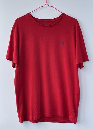 Оригінальна футболка polo ralph lauren / red tee / розмір m