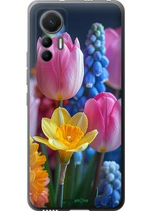 Чохол на xiaomi 12 lite весняні квіти "6058u-2579-2448"