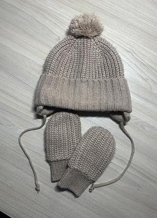 Набір h&m шапка з рукавицями