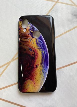 Захисний глянцевий чохол з малюнком для xiaomi redmi 7 планета