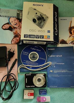 Фотоапарат sony dsc w55
