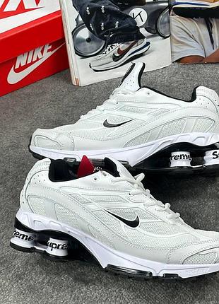 Nike shox ride 2 sp x supreme white black