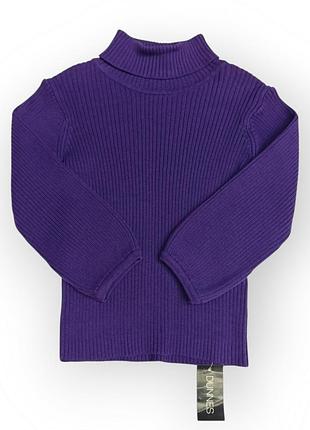 Яркий теплый гольф для девочки в рубчик на 12-18 месяцев dunnes