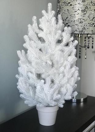 Ёлка traditional литая в горшке 70 см белая новинка