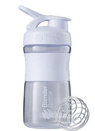 Шейкер спортивный (бутылка) blenderbottle sportmixer flip 20oz/590ml white