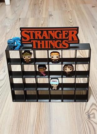 Полочка stranger things kinder joy (очень странные дела) на 24 фигурки.