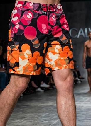 Шорти для плавання, чоловічі, calvin klein, різнокольорові, s, поліестер