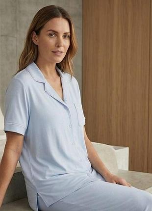 Піжамна сорочка primark ladies pyjamas boyfriend xl  46-48 світло-блакитна