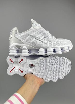 Nike shox tl white 7