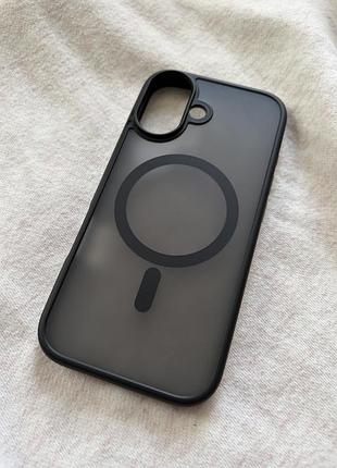 Чорно-прозорий чохол на iphone 17