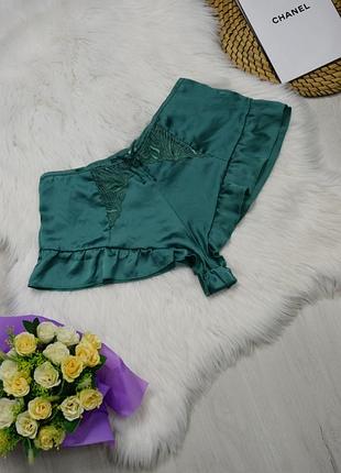 Шорты домашние шортики пижамные атласные
