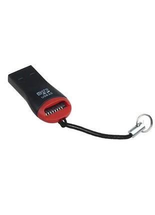 Адаптер, картридер usb microsd. переходник для чтения карты памяти microsd.