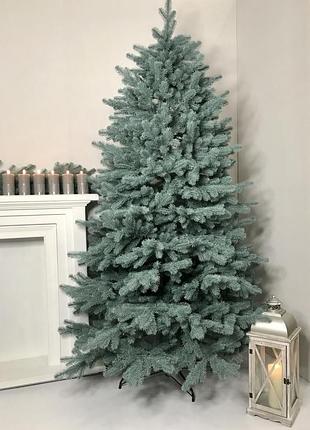 Ялинка штучна lux лита 220 см блакитна з металевою підставкою