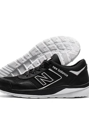 Чоловічі літні кросівки сітка new balance black чорні