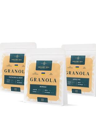 Вкусный набор gregory set almond, apple pie, pistachio & mint, 750 г