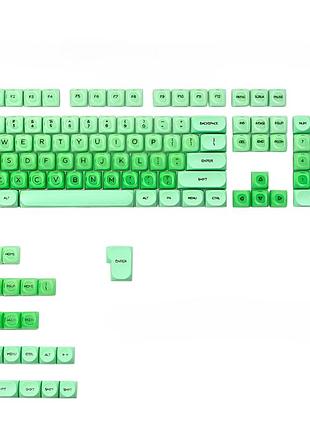 Комплект кейкапів xvx green jelly для клавіатури, 132 штуки