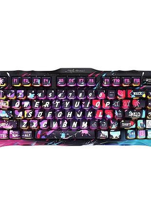 Клавиатура игровая gravastar mercury v75 pro special edition проводная – neon graffiti