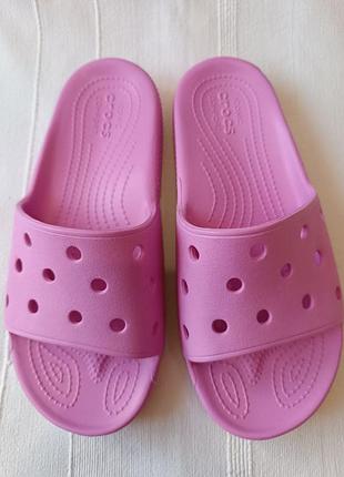 Crocs жіночі рожеві шльопанці р.m7 w9