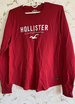 Реглан лонгслів на манжетах hollister.