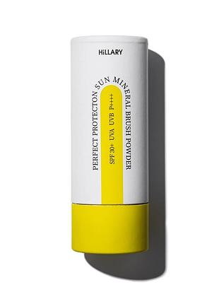 Солнцезащитная минеральная пудра прозрачная с spf 30+ hillary perfect protection sun mineral brush powder sheer matte spf 30+, 4 г