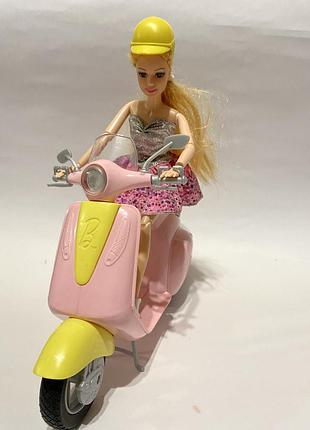 Мопед рожевий barbie 5