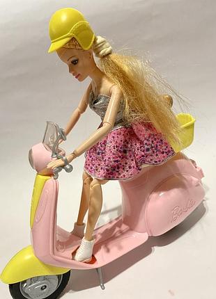 Мопед рожевий barbie 6