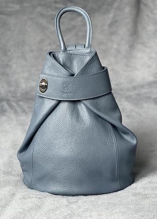 Кожаный рюкзак stella, итальялия, цвет джинс