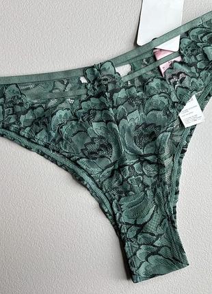 Трусики бразиліани мереживні hunkemoller - зелені, рр s
