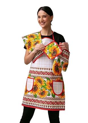 Кухонный набор текстиля хуторянка 4 в 1 (наборы текстиля для кухни)