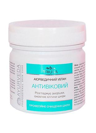 Убтан "антивозрастной" на основе льняной муки, черной глины и эфирного масла мяты