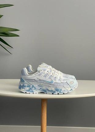 Кроссовки nike p-6000 blue custom