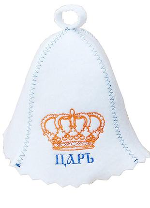 Шапка для бани и сауны из войлока царь kd004110 (шапки для бани и сауны)