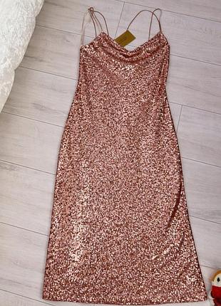Сукня zara з паєтками
