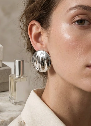 Серьги массивные нержавеющая сталь stainless steel