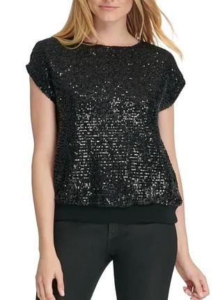 Топ блуза в пайетки dkny