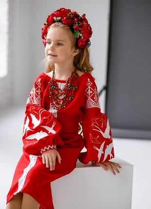 Сукня вишиванка пташки 3