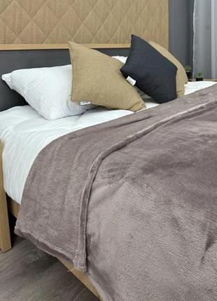 Покрывало велсофт однотонный (150х210см) decorator wellsoft. цвет лилово-серый