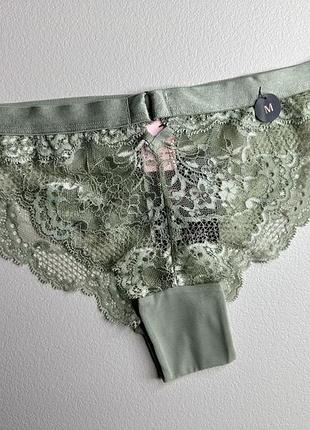Трусики жіночі бразиліани мереживні hunkemoller - хакі, рр m