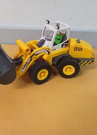 Большая машина playmobil 5469 фронтальный погрузчик - игрушкаплимобил