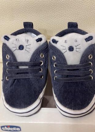 Пинетки вельветовые chicco p. 19