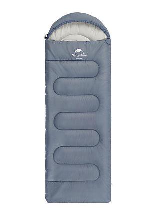 Спальный мешок naturehike y150l nh21msd08, правый, серо-голубой