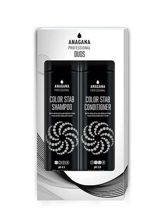 Набір "стабілізатор кольорів" для фарбованого волосся anagana professional duos (shmp/250ml + cond/250ml)