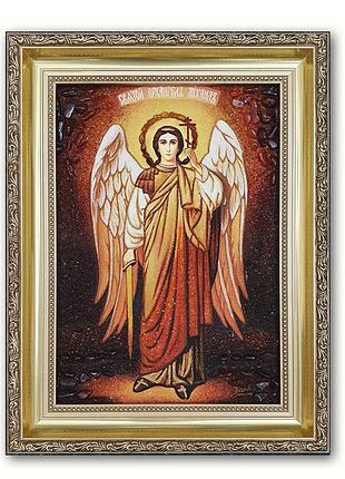 Икона из янтаря архангел михаил (картины из янтаря и иконы)