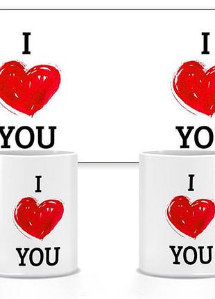 Керамическая чашка i love you №1 330 мл (прикольные подарочные чашки)