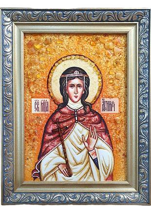 Ікона з бурштину агнія (картини та ікони з бурштину)